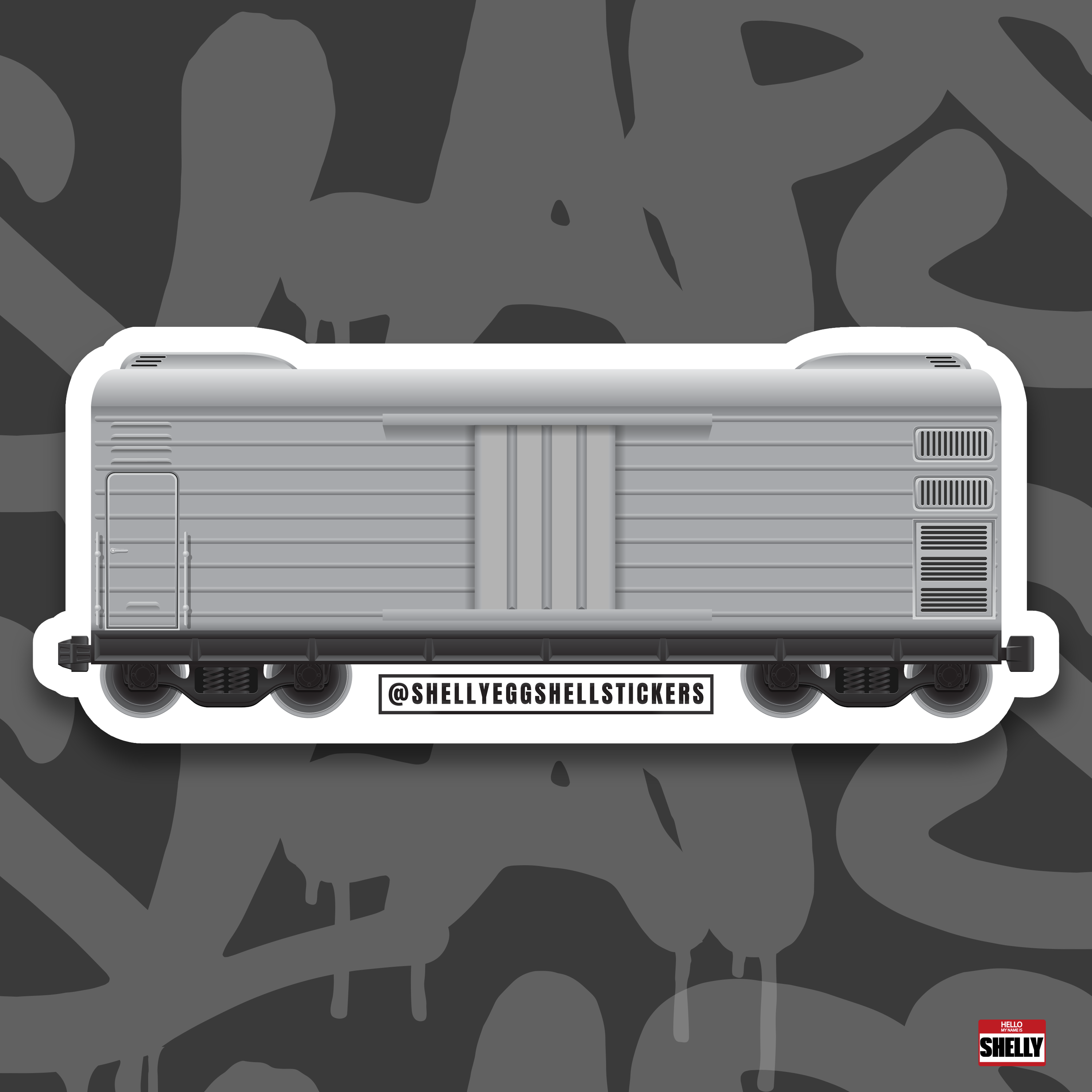 Blank Train Sticker Pack - 25 Count (Half Off)