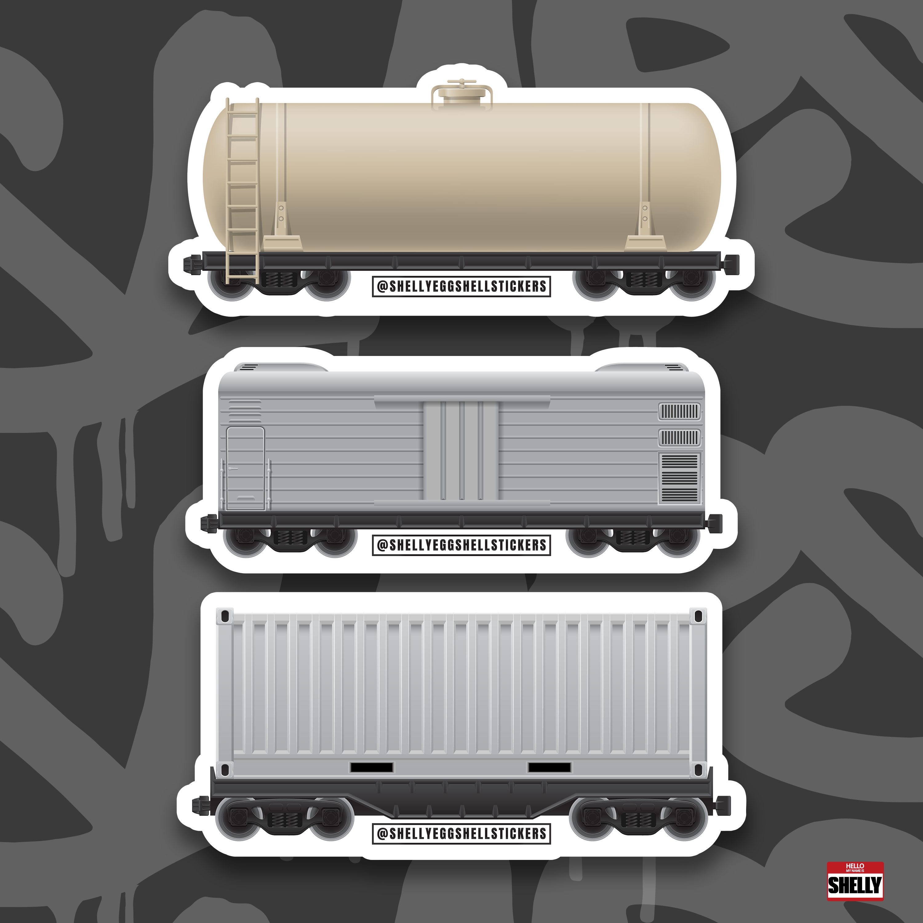 Blank Train Sticker Pack - 25 Count (Half Off)